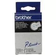 Brother originální páska do tiskárny štítků, Brother, TC-203, modrý tisk/bílý podklad, laminovaná, 7.7m, 12mm