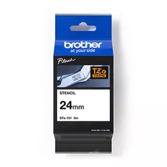 Brother originální páska do tiskárny štítků, Brother, STE-151, 3m, 24mm, kazeta s páskou Stencil Brother originální páska do tiskárny štítků, Brother, STE-151, 3m, 24mm, kazeta s páskou Stencil