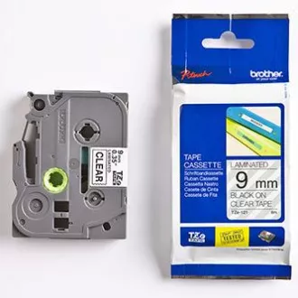 Brother originální páska do tiskárny štítků, Brother, TZE-121, černý tisk/průsvitný podklad, laminovaná, 8m, 9mm Brother originální páska do tiskárny štítků, Brother, TZE-121, černý tisk/průsvitný podklad, laminovaná, 8m, 9mm