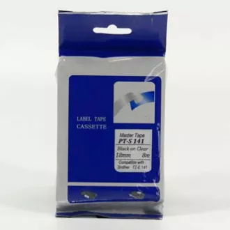 Master tape kompatibilní páska do tiskárny štítků, pro Brother, PT-S141, černý tisk/průsvitný podklad, nelaminovaná, 8m, 18mm Master tape kompatibilní páska do tiskárny štítků, pro Brother, PT-S141, černý tisk/průsvitný podklad, nelaminovaná, 8m, 18mm
