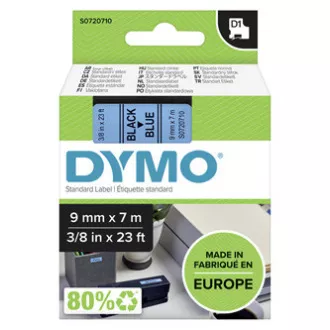 Dymo originální páska do tiskárny štítků, Dymo, 40916, S0720710, černý tisk/modrý podklad, 7m, 9mm, D1 Dymo originální páska do tiskárny štítků, Dymo, 40916, S0720710, černý tisk/modrý podklad, 7m, 9mm, D1