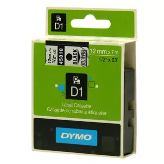 Dymo originální páska do tiskárny štítků, Dymo, 45010, S0720500, černý tisk/průhledný podklad, 7m, 12mm, D1 Dymo originální páska do tiskárny štítků, Dymo, 45010, S0720500, černý tisk/průhledný podklad, 7m, 12mm, D1