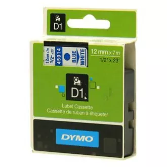 Dymo originální páska do tiskárny štítků, Dymo, 45014, S0720540, modrý tisk/bílý podklad, 7m, 12mm, D1 Dymo originální páska do tiskárny štítků, Dymo, 45014, S0720540, modrý tisk/bílý podklad, 7m, 12mm, D1