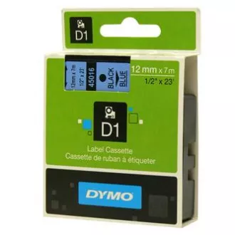 Dymo originální páska do tiskárny štítků, Dymo, 45016, S0720560, černý tisk/modrý podklad, 7m, 12mm, D1 Dymo originální páska do tiskárny štítků, Dymo, 45016, S0720560, černý tisk/modrý podklad, 7m, 12mm, D1