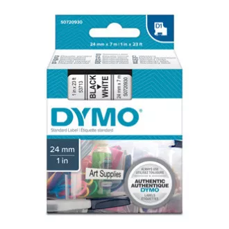 Dymo originální páska do tiskárny štítků, Dymo, 53713, S0720930, černý tisk/bílý podklad, 7m, 24mm, D1 Dymo originální páska do tiskárny štítků, Dymo, 53713, S0720930, černý tisk/bílý podklad, 7m, 24mm, D1