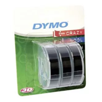 Dymo originální páska do tiskárny štítků, Dymo, S0847730, černý podklad, 3m, 9mm, 3D, 1 blistr/3 ks Dymo originální páska do tiskárny štítků, Dymo, S0847730, černý podklad, 3m, 9mm, 3D, 1 blistr/3 ks