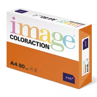 Xerografický papír Coloraction, Amsterdam, A4, 80 g/m2, cihlově oranžový, 500 listů, vhodný pro inkoustový tisk Xerografický papír Coloraction, Amsterdam, A4, 80 g/m2, cihlově oranžový, 500 listů, vhodný pro inkoustový tisk