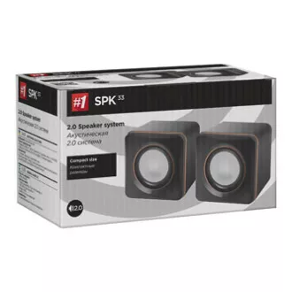 Defender reproduktory SPK-33, 2.0, 5W, černé, kompaktní velikost Defender reproduktory SPK-33, 2.0, 5W, černé, kompaktní velikost
