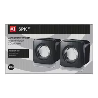 Defender reproduktory SPK-35, 2.0, 5W, černé, kompaktní velikost, DOPRODEJ