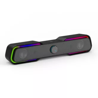 HP Soundbar DHE-6002, 2.0, 6W, černý, podsvícený HP Soundbar DHE-6002, 2.0, 6W, černý, podsvícený