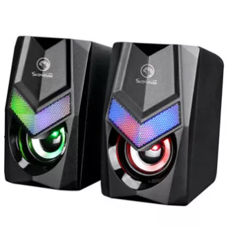 Marvo reproduktory SG-118, 6W, černé, podsvícené Marvo reproduktory SG-118, 6W, černé, podsvícené