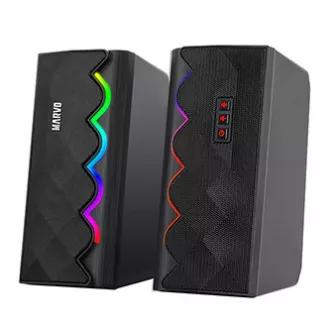 Marvo reproduktory SG-269, 6W, černé, Bluetooth, podsvícené Marvo reproduktory SG-269, 6W, černé, Bluetooth, podsvícené