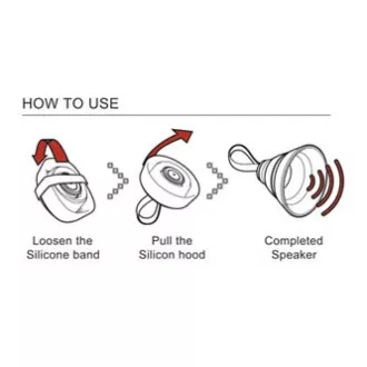 YZSY Bluetooth reproduktor SALI, 1.0, 3W, černý, regulace hlasitosti, skládací, voděodolný, DOPRODEJ