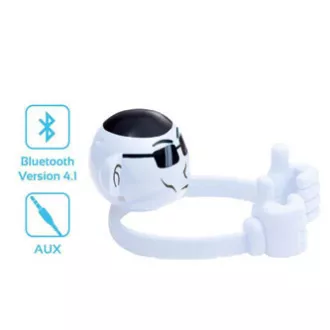 Promate Bluetooth reproduktor Ape, Li-Ion, 1.0, 3W, bílý, ,pro děti, držák telefonu, DOPRODEJ Promate Bluetooth reproduktor Ape, Li-Ion, 1.0, 3W, bílý, ,pro děti, držák telefonu, DOPRODEJ