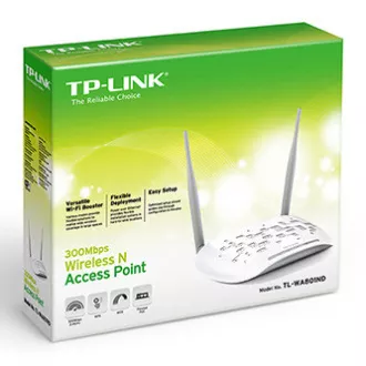 TP-LINK přístupový bod TL-WA801N 2.4GHz, extender, PoE, 300Mbps, externí odnimatelná anténa, 802.11n, multi-SSID, klient, opakovač