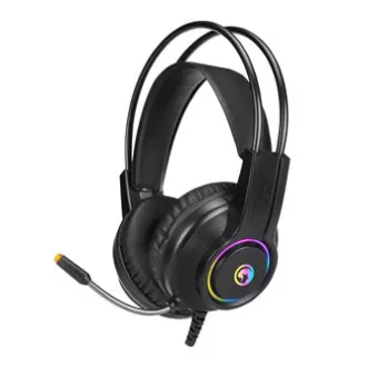 Marvo HG8935 sluchátka s mikrofonem, drátová, černá, podsvícená, USB Marvo HG8935 sluchátka s mikrofonem, drátová, černá, podsvícená, USB