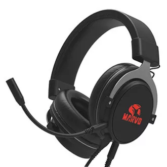 Marvo HG9052 sluchátka s mikrofonem, drátová, černá, 7.1 (virtualně), červeně podsvícená, 7.1 (virtuálně) typ USB Marvo HG9052 sluchátka s mikrofonem, drátová, černá, 7.1 (virtualně), červeně podsvícená, 7.1 (virtuálně) typ USB