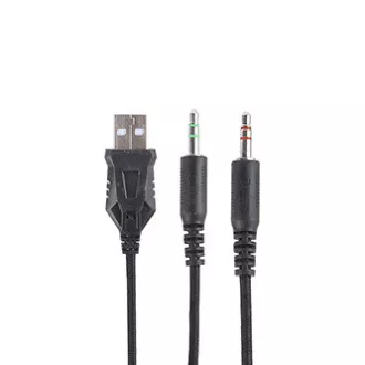 Marvo HG8958 sluchátka s mikrofonem, drátová, černá, herní, 3.5 mm jack + rozdvojka + USB Marvo HG8958 sluchátka s mikrofonem, drátová, černá, herní, 3.5 mm jack + rozdvojka + USB