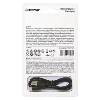 LED svítilna, Li-Ion 3,7V/2500mAh, kovová, černá, 650lm, CR41 LED svítilna, Li-Ion 3,7V/2500mAh, kovová, černá, 650lm, CR41