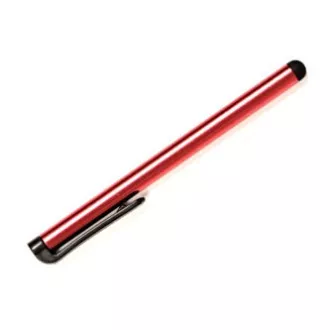 Dotykové pero, kapacitní, kov, červené, pro iPad a tablet