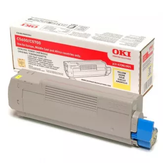 Oki C5600 (43381905) - toner, yellow (žlutý)