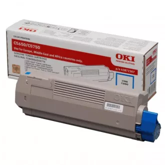 Oki C5650 (43872307) - toner, cyan (azurový)