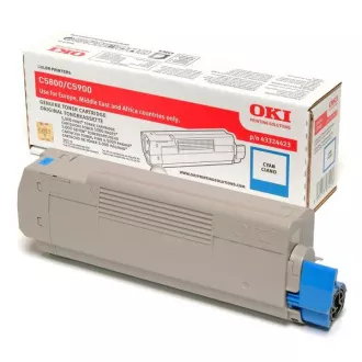 Oki 5550 (43324423) - toner, cyan (azurový)