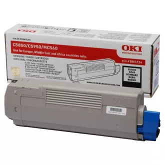 Oki C5850 (43865724) - toner, black (černý)