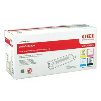 Oki C8600 (43698501) - toner, black + color (černý + barevný)
