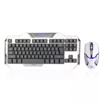 E-blue Auroza sada klávesnice drátová (USB) US, bílá s optickou herní myší, herní E-blue Auroza sada klávesnice drátová (USB) US, bílá s optickou herní myší, herní