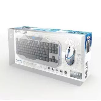 E-blue Auroza sada klávesnice drátová (USB) US, bílá s optickou herní myší, herní E-blue Auroza sada klávesnice drátová (USB) US, bílá s optickou herní myší, herní
