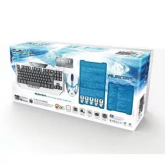 E-blue Auroza sada klávesnice drátová (USB) US, bílá s optickou herní myší, herní E-blue Auroza sada klávesnice drátová (USB) US, bílá s optickou herní myší, herní