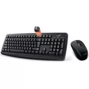 Genius Smart KM-8100 sada klávesnice bezdrátová US, černá s bezdrátovou optickou myší, AAA, klasická, 2.4 [Ghz]