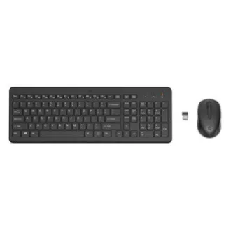 HP HP 330 Sada klávesnice bezdrátová CZ, černá s bezdrátovou optickou myší, AA, ergonomická, bezdrátový přijímač USB typ 2.4 [GHz]