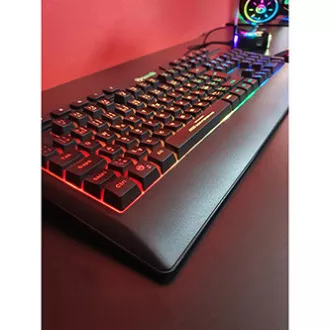 Marvo CM305 RGB sada klávesnice drátová (USB) CZ/SK, černá s herní myší a sluchátky, herní, membránová typ RGB podsvícená Marvo CM305 RGB sada klávesnice drátová (USB) CZ/SK, černá s herní myší a sluchátky, herní, membránová typ RGB podsvícená
