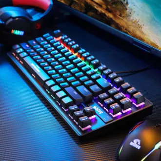 Marvo KG901 klávesnice drátová (USB) CZ/SK, černá mechanická