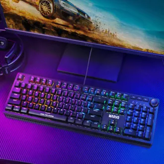 Marvo KG954 EN klávesnice drátová (USB) US, černá mechanická