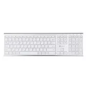 Powerton LIFE ULTRASLIM Klávesnice bezdrátová CZ/SK, stříbrná