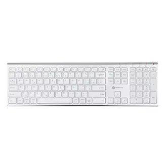 Powerton LIFE ULTRASLIM Klávesnice bezdrátová CZ/SK, stříbrná