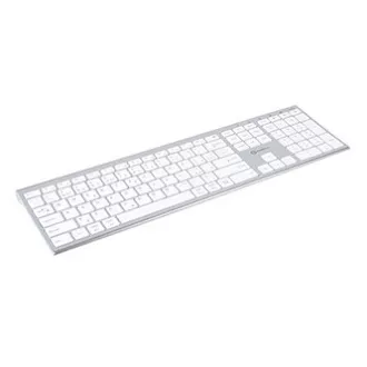Powerton LIFE ULTRASLIM Klávesnice bezdrátová CZ/SK, stříbrná