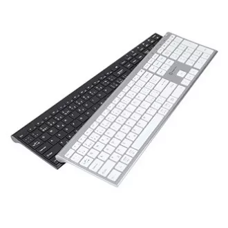 Powerton LIFE ULTRASLIM Klávesnice bezdrátová CZ/SK, stříbrná