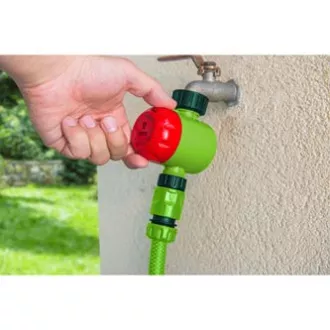 Verto časový vypínač manuální maximální čas vypnutí 120 minut, 1/2" i 3/4", zelený, 15G750, DOPRODEJ