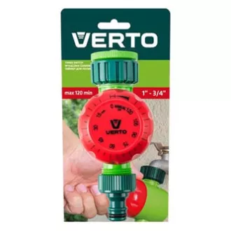Verto časový vypínač manuální maximální čas vypnutí 120 minut, 1/2" i 3/4", zelený, 15G750, DOPRODEJ