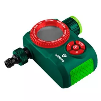 Verto časový vypínač elektronicky 4 funkce, maximální čas vypnutí 360 minut, 1/2" i 3/4", zelený, 15G751 Verto časový vypínač elektronicky 4 funkce, maximální čas vypnutí 360 minut, 1/2" i 3/4", zelený, 15G751
