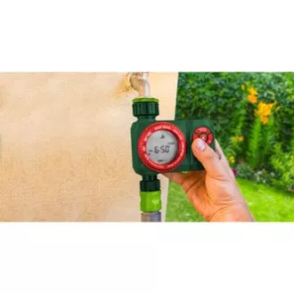 Verto časový vypínač elektronicky 4 funkce, maximální čas vypnutí 360 minut, 1/2" i 3/4", zelený, 15G751 Verto časový vypínač elektronicky 4 funkce, maximální čas vypnutí 360 minut, 1/2" i 3/4", zelený, 15G751