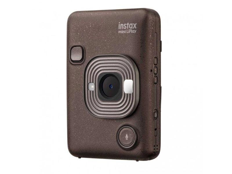Polaroidový fotoaparát Fujifilm INSTAX MINI LIPLAY v bronzové barvě. 